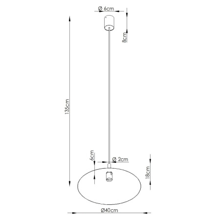 Lampa wisząca NOX 40 beżowa