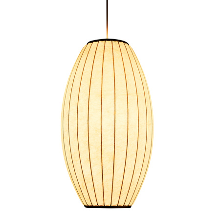 Lampa wisząca SILK BARREL biała 60 cm