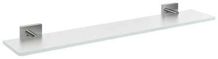 X-SQUARE półka szklana 500mm, chrom/szkło mleczne