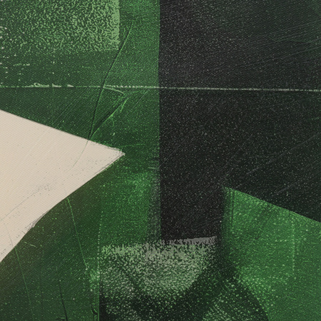 Emerald Abstract Framed Canvas 900x1200mm