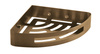SMART półka narożna do kabiny prysznicowej, 210x45x210mm, miedź mat
