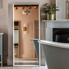 Ashbury Leaner Mirror White 1500x60x650mm