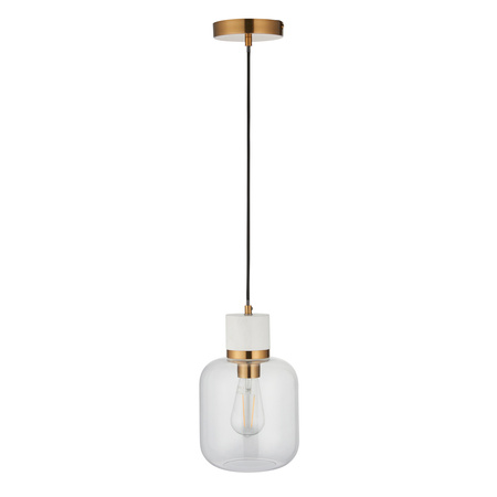 Travi 1 Pendant Light White Volakas Marble