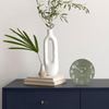 Arabic Mantel Clock Lichen Green 6in