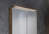 KAWA STRIP szafka z lustrem, oświetlenie LED 60x70x22cm, dąb emporio