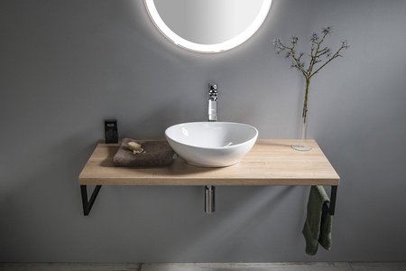 VEGA blat umywalkowy 145x45cm, dąb platin