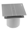 E-100 GSTHwentylator łazienkowy osiowy z automatem, 4W/8W, wylot 100mm, srebrny