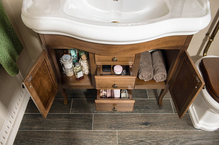 RETRO szafka umywalkowa 89x80x48cm, buk