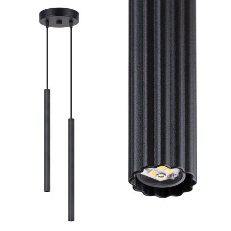 Lampa wisząca ARCHE 2P czarna