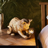 Kitten Table Lamp Vintage Gold
