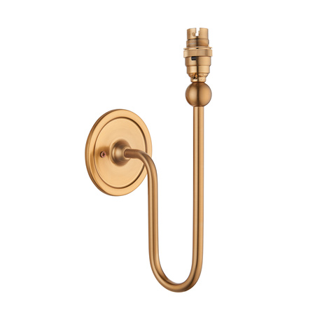 Santiago 1 Wall Light Fitting Brushed Aged Brass
