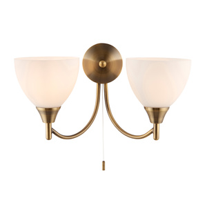 Alton 2 Wall Light Satin Chrome