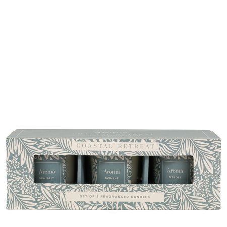 Coastal Retreat Candles Set of 3