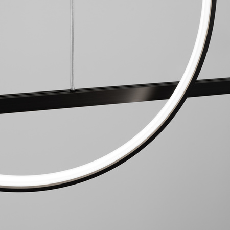 Lampa wisząca GLAD czarna LED 4000K