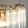 Toulouse 12 Pendant Light Clear Ribbed Glass