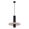Lampa wisząca PELTA 1 czarna/beżowa