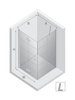 KABINA NEW SOLEO BLACK KWADRATOWA L 80x90x195 KRATKA - CZYSTE 6mm ACTIVE SHIELD