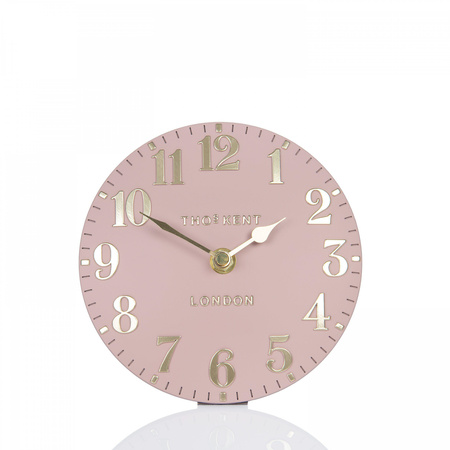 Arabic Mantel Clock Blush Pink 6in
