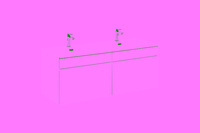 Zestaw meblowy 120cm z umywalką meblową SKY