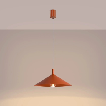 Lampa wisząca NOX 40 ochra czerwona
