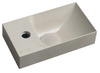 PICCOLINO umywalka betonowa, 30,8x17cm, bateria w lewo, piaskowy mat