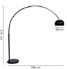 LAMPA STOJĄCA PODŁOGOWA CZARNA AZURRO B1