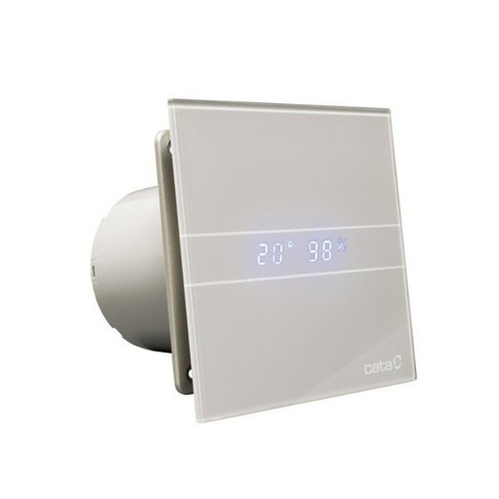 E-100 GSTHwentylator łazienkowy osiowy z automatem, 4W/8W, wylot 100mm, srebrny
