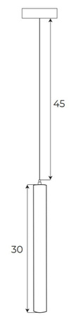 Maxlight M0012D Lampa Wisząca Magnetyczna System Dali 5W 361LM 3000K