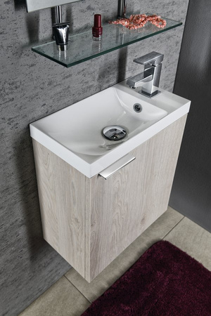 LATUS X szafka umywalkowa 39,4x50x22cm, dąb Mocca