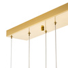 Lampa wisząca O-LINE L-4 - LED, 110 cm, mosiądz