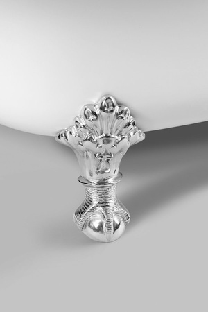 REGATA wanna wolnostojąca 175x85x61cm, nogi chrom mat, biała