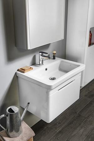 ELLA szafka umywalkowa 56,5x39x43cm, szuflada, biała