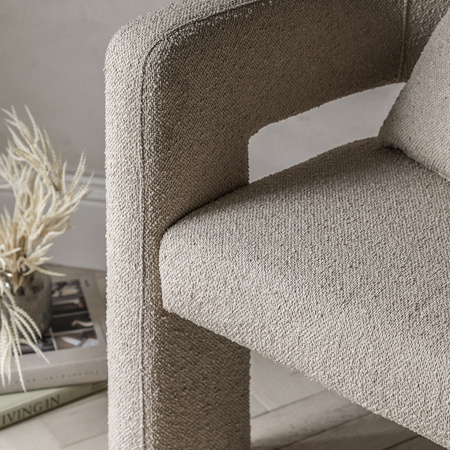 Arezzo Armchair Taupe 690x650x715mm