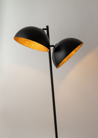 SFERA lampa podłogowa czarny/miedziany