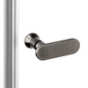 Drzwi wnękowe NEW SOLEO GUNMETAL BRUSHED 1D U 110x195 szkło czyste 6mm Active Shield 2.0 - wsp. równoległy