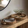 Wye Woven Round Tray Natural S/2 340x340x50mm