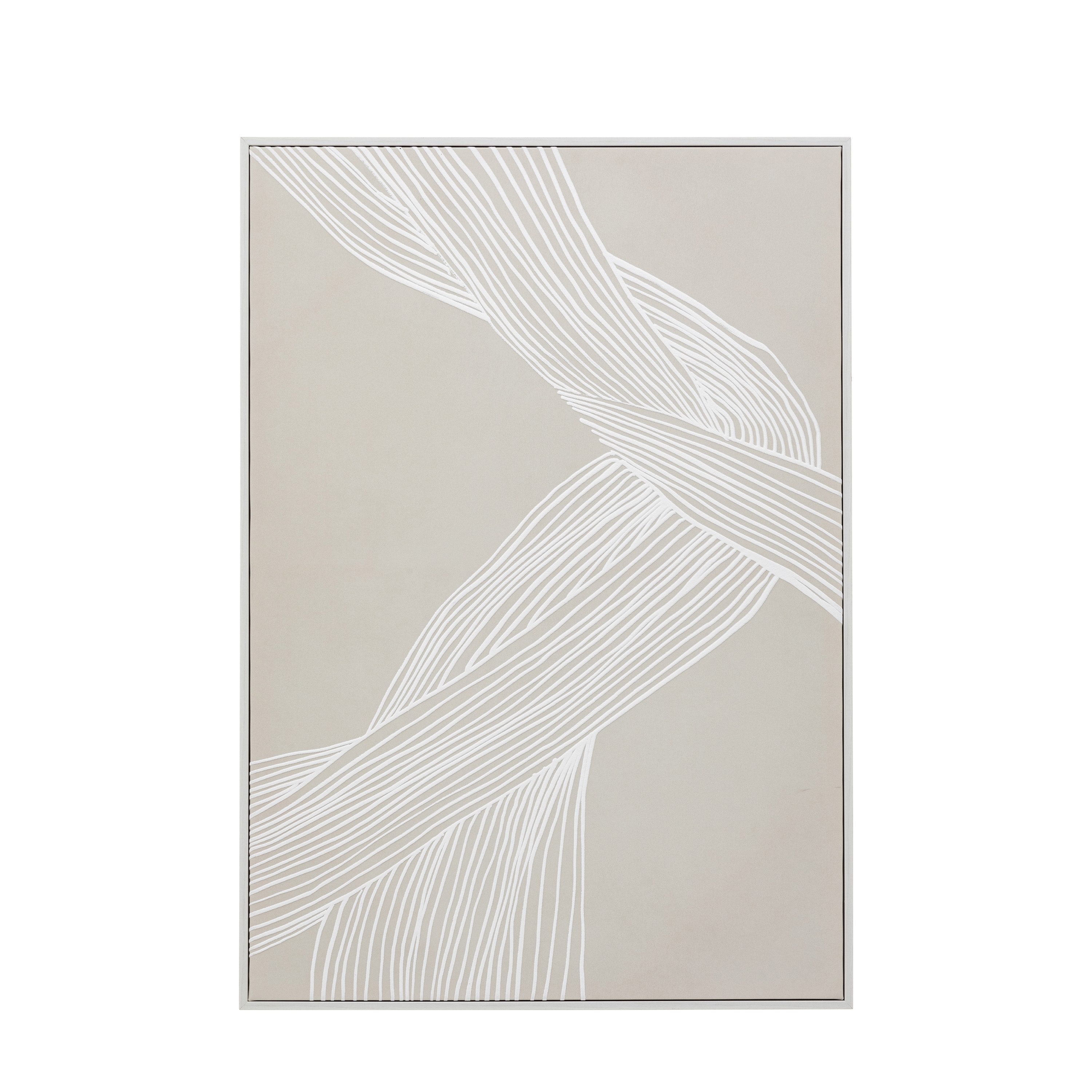 Obraz w ramie „Entangled” – naturalny, 70 × 3 × 100 cm