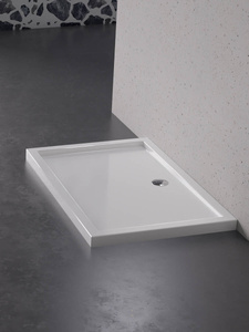 Brodzik prysznicowy CANTARE prostokątny 100x90x6 gł. 3cm - 90 (obudowa zintegrowana, podstawa posadzka)