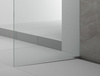 ARCHITEX zestaw do mocowania szkła podłoga-ściana-suft z listwą spadkową, 1615x2105mm, lewy, polerowany aluminium