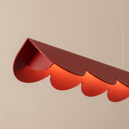 Lampa wisząca BISCUIT 100 czerwona LED 3000K