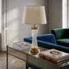 LAMPA NOCNA GLAMOUR BIAŁO-MOSIĘŻNA VILLANOVA