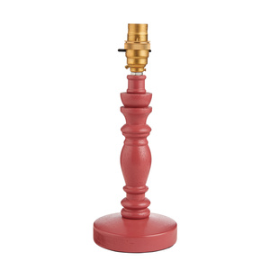 Bibury Table Lamp Base Satin Pink Clay Paint