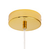 Lampa wisząca COSTA SOLO 40 cm - złoty stelaż, biały klosz