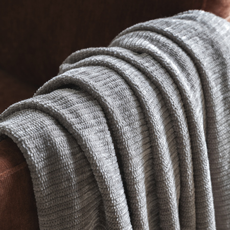 Willow Chenille Throw Grey 1300x1700mm