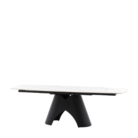 Bresso Dining Table Black 1600/2400x900x760mm