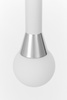 NOWOCZESNA LAMPA WISZĄCA BIAŁO-CHROMOWANA FOLINO W1
