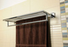 X-SQUARE półka na ręczniki z relingiem 655x110x215mm, chrom