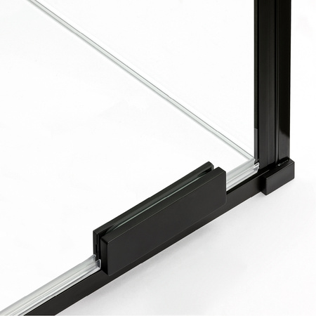 KABINA SMART BLACK WALK-IN  140x200 CZYSTE 8mm ACTIVE SHIELD