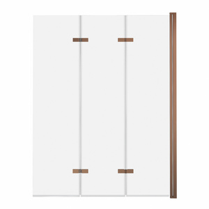 Parawan nawannowy 3-panelowy składany SAJNO 120 cm Miedź szczotkowana