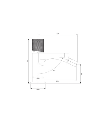 CONTOUR bateria bidetowa, miedź szczotkowana